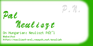 pal neuliszt business card